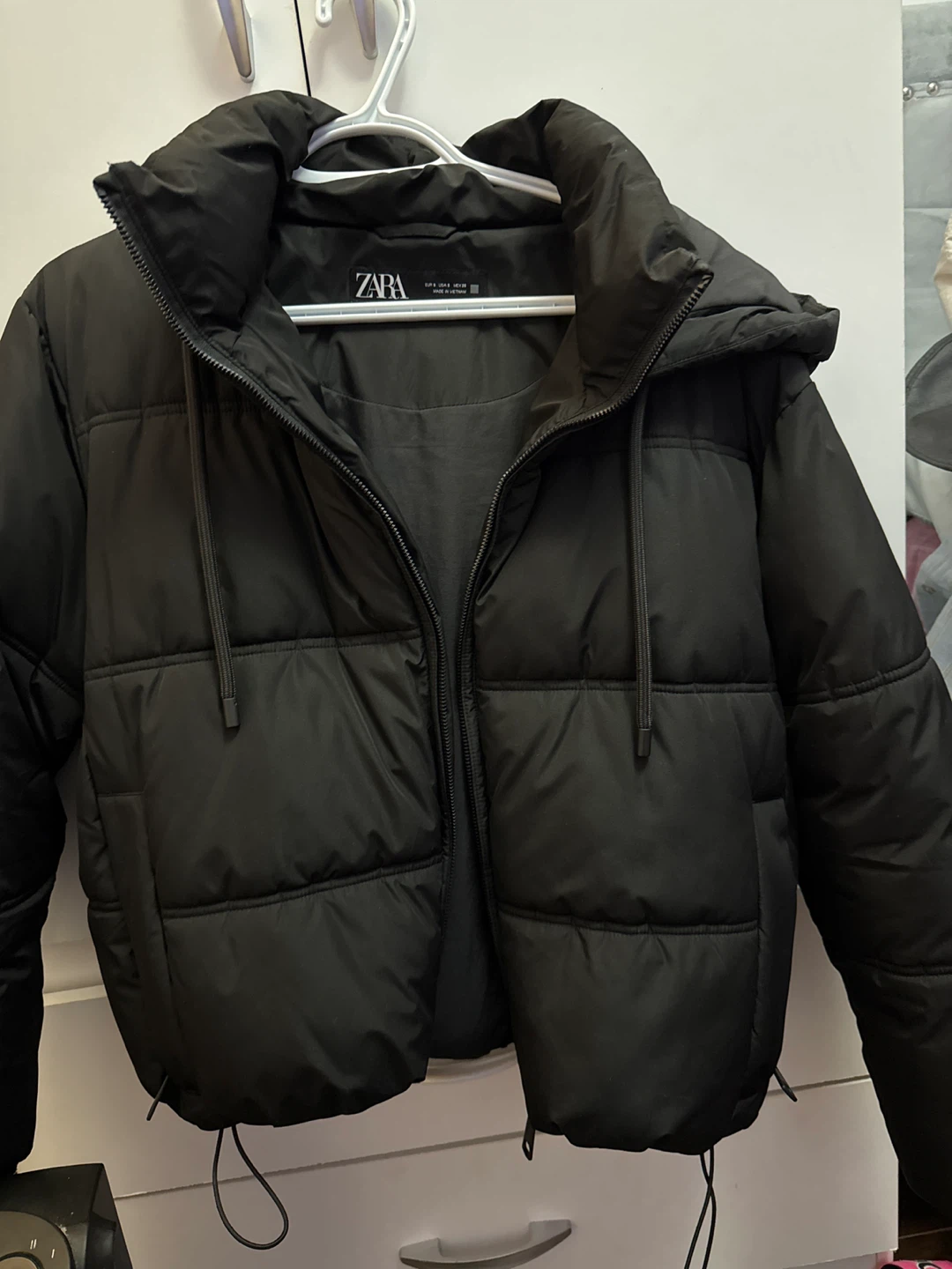 Zara Black Puffer Jacket - Size S - photo 4