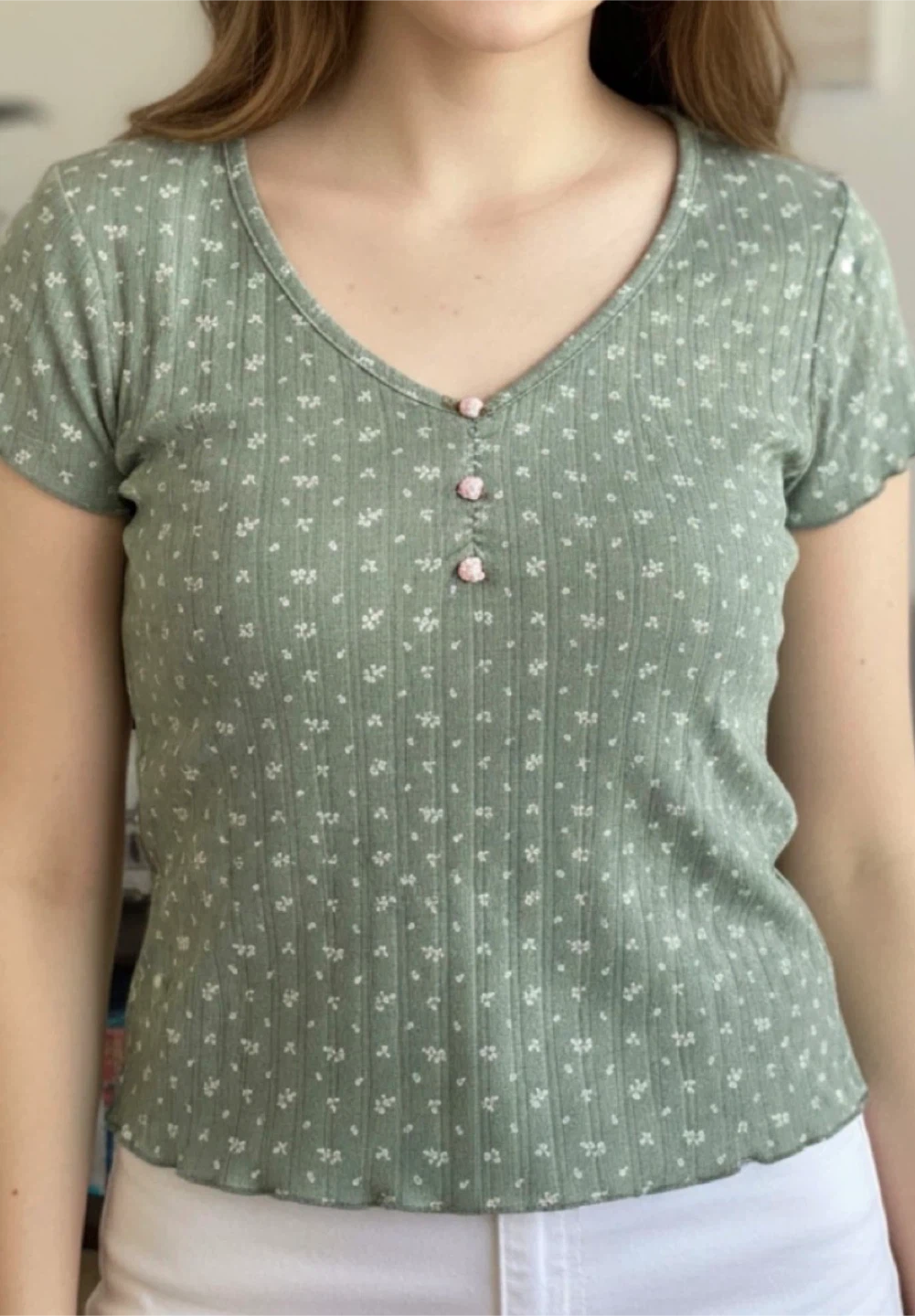 Happily Grey Henley Top .