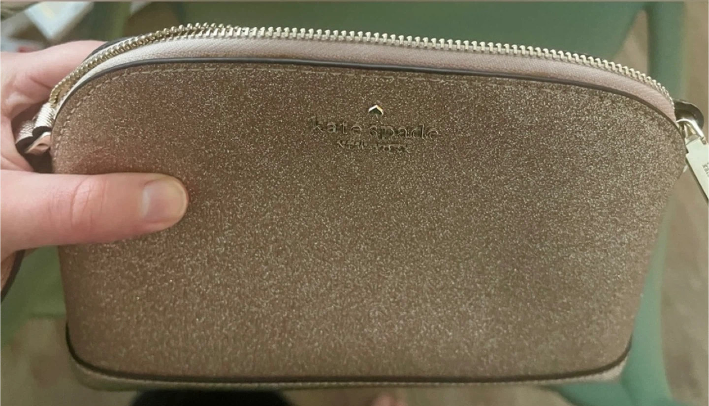 Kate Spade New York Rose Gold Tinsel Dome Sparkly Crossbody Bag - photo 5