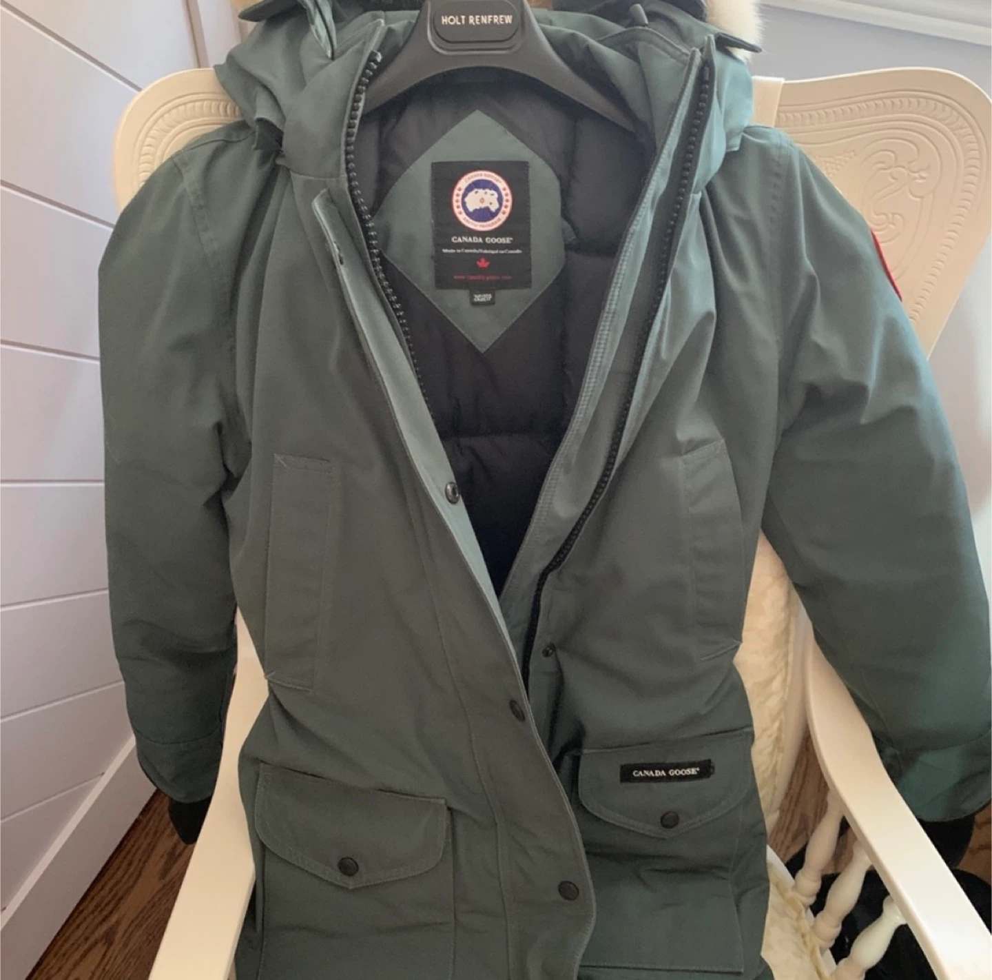 Canada Goose Trillium Parka teal with fur hood 2XS - photo 3