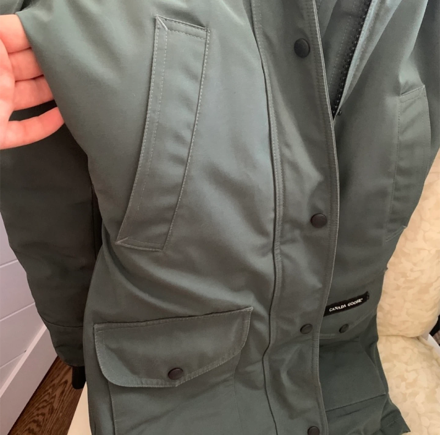 Canada Goose Trillium Parka teal with fur hood 2XS - photo 5