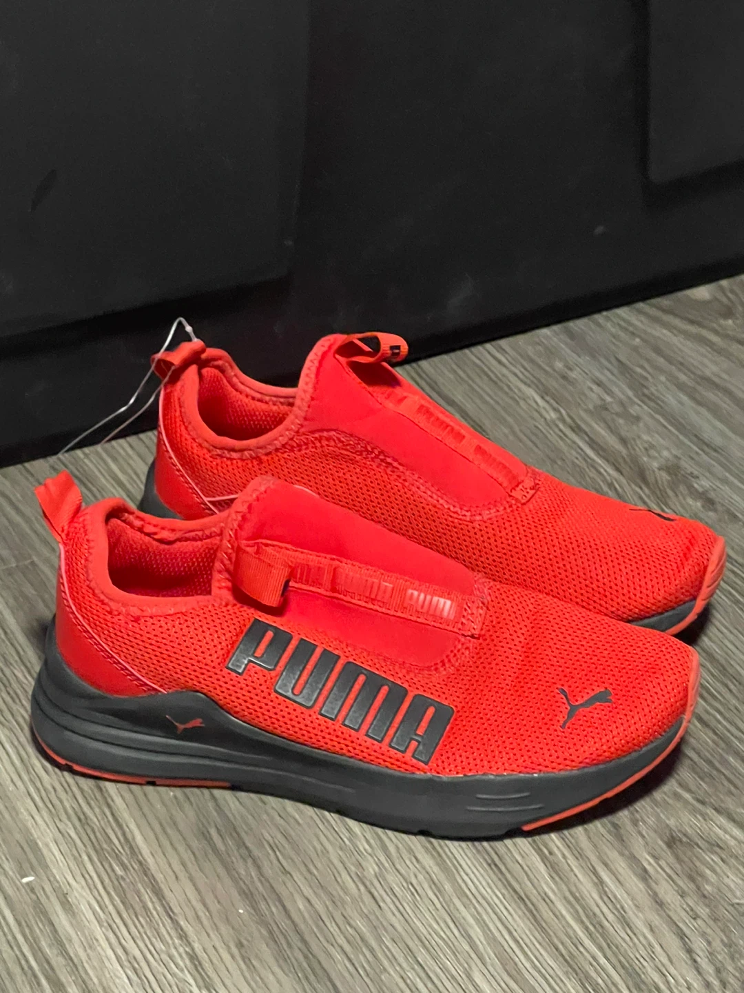 Puma Red Slip-On Athletic Shoes size 4C - photo 2