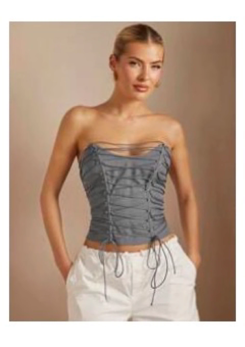 Women's Strapless Corset Top
