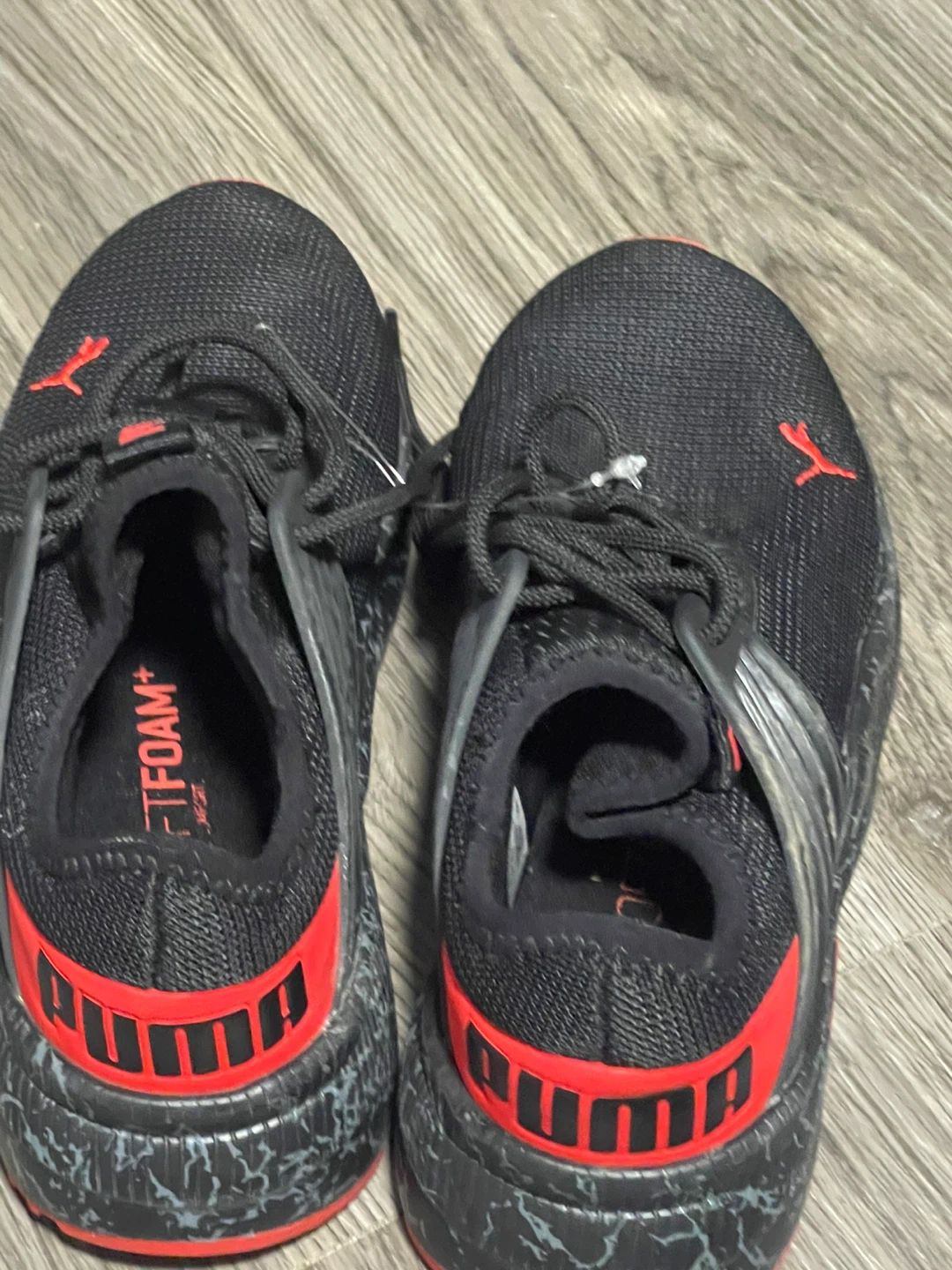 Puma Black & Red Athletic Shoes size 4C - photo 4