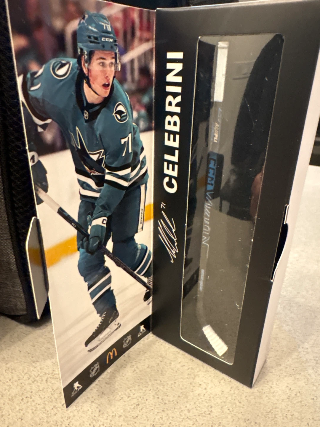 McDonald's NHL Star Sticks Collectible Hockey Stick - Celebrini