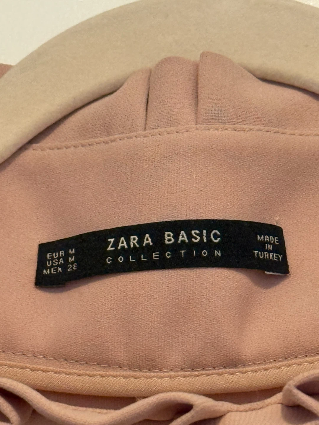 Zara Basic Collection Women's Blush Pink Trousers Size M - photo 2