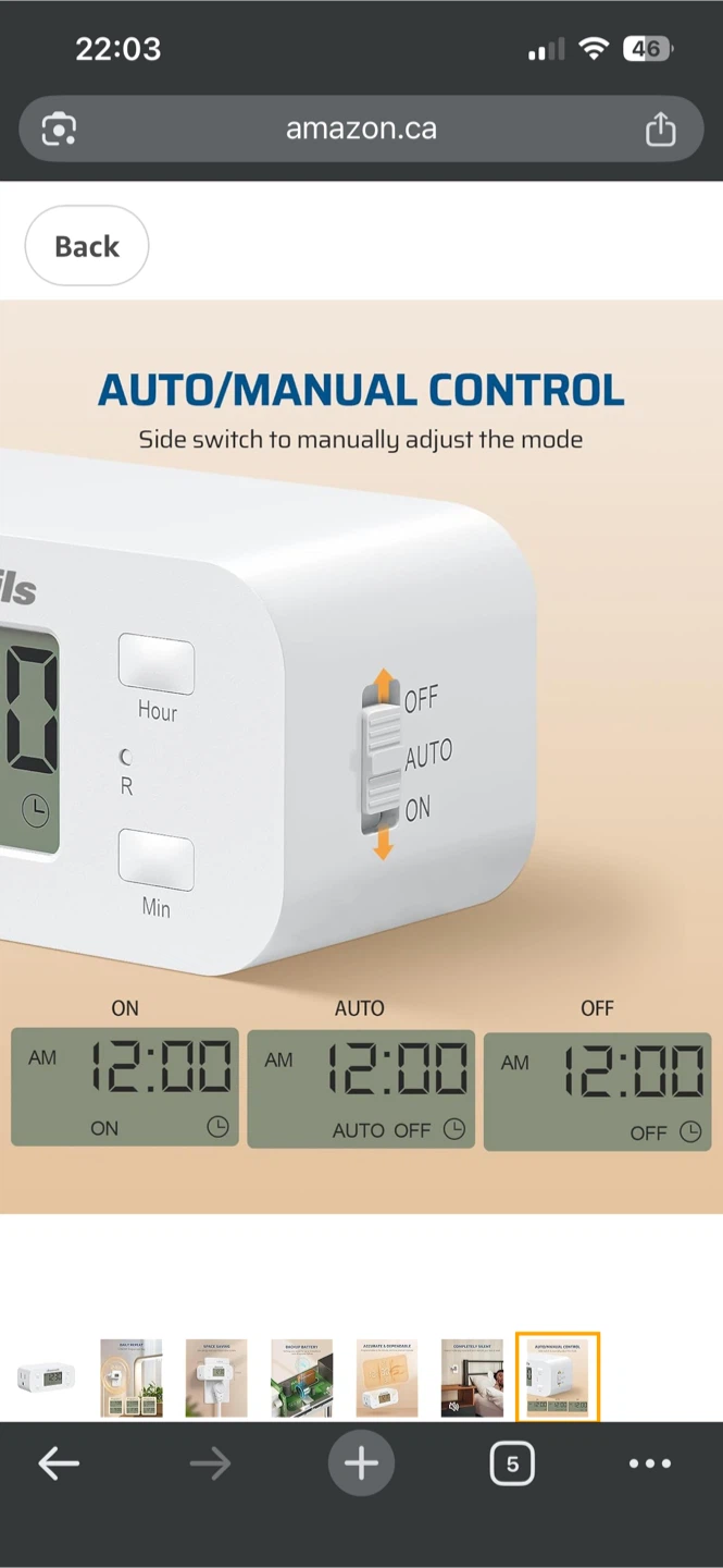 Dewenwils Digital Timer Plug - photo 4