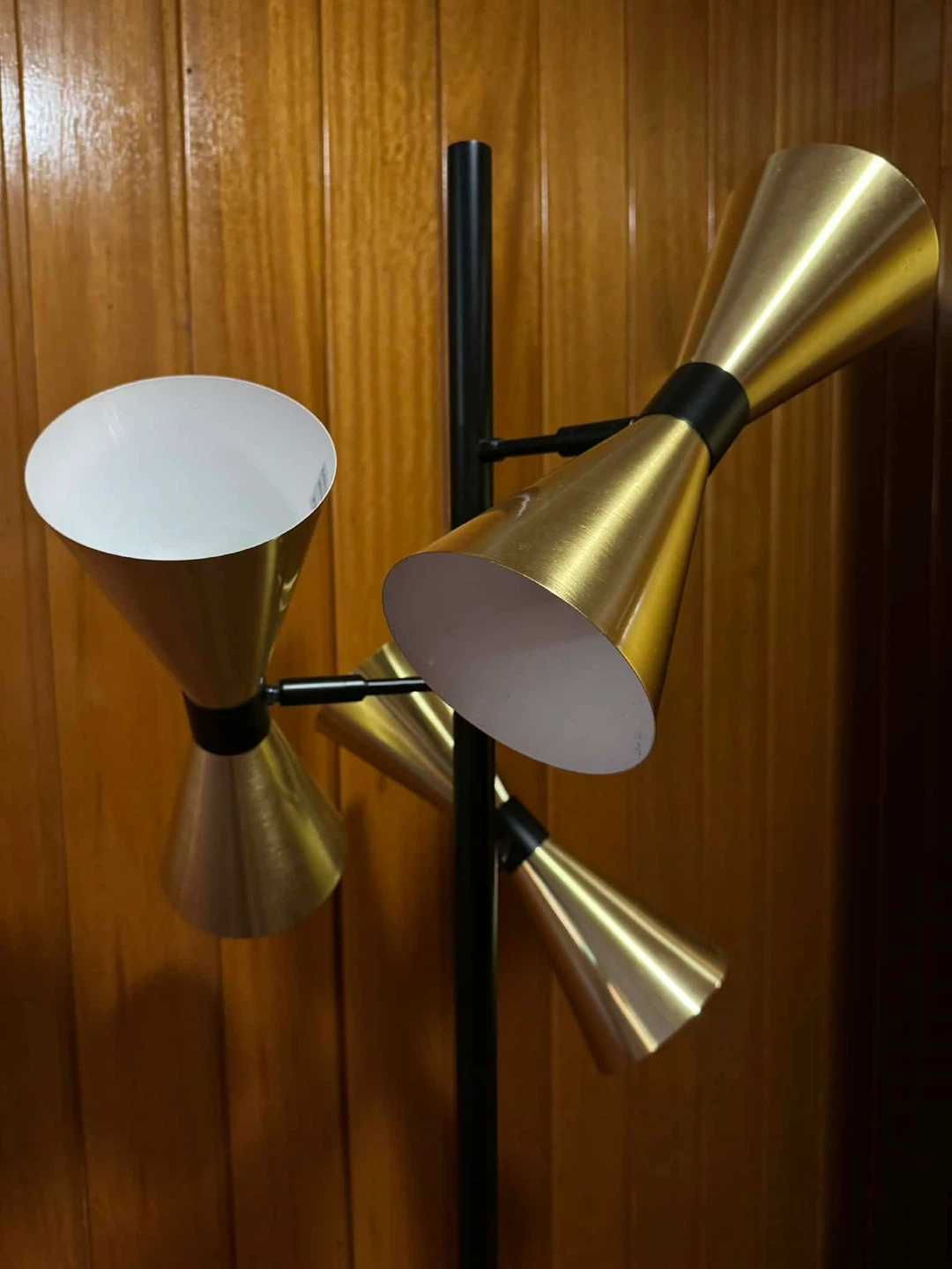 Gold Cone Floor Lamp