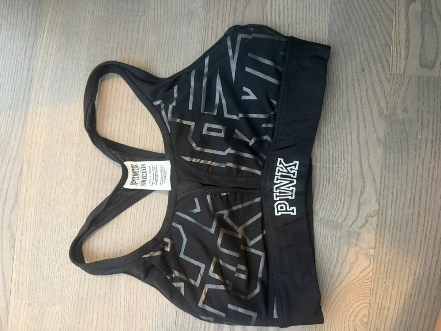 PINK Victoria's Secret Ultimate Sports Bra Black Size S