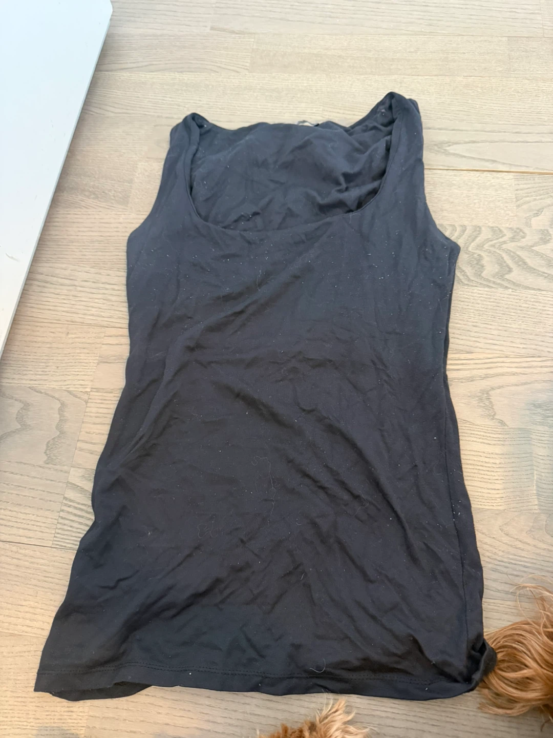 Black Tank Top Zara Seamless