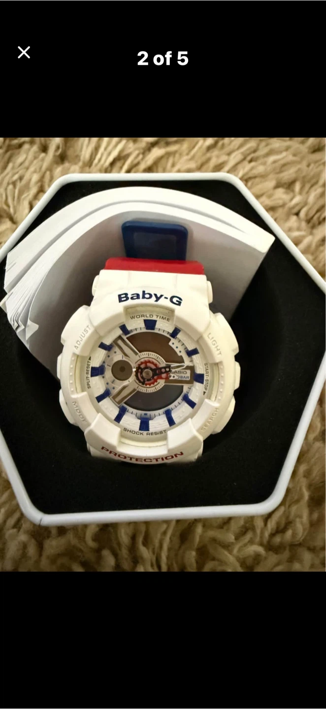 Baby-G White Analog Digital Watch - photo 2