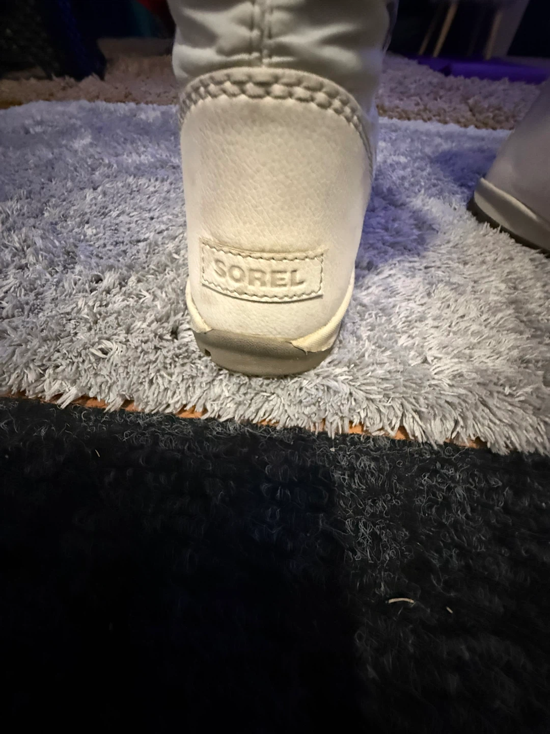 Sorel White Puffy Winter Boots with Fur Trim - photo 2
