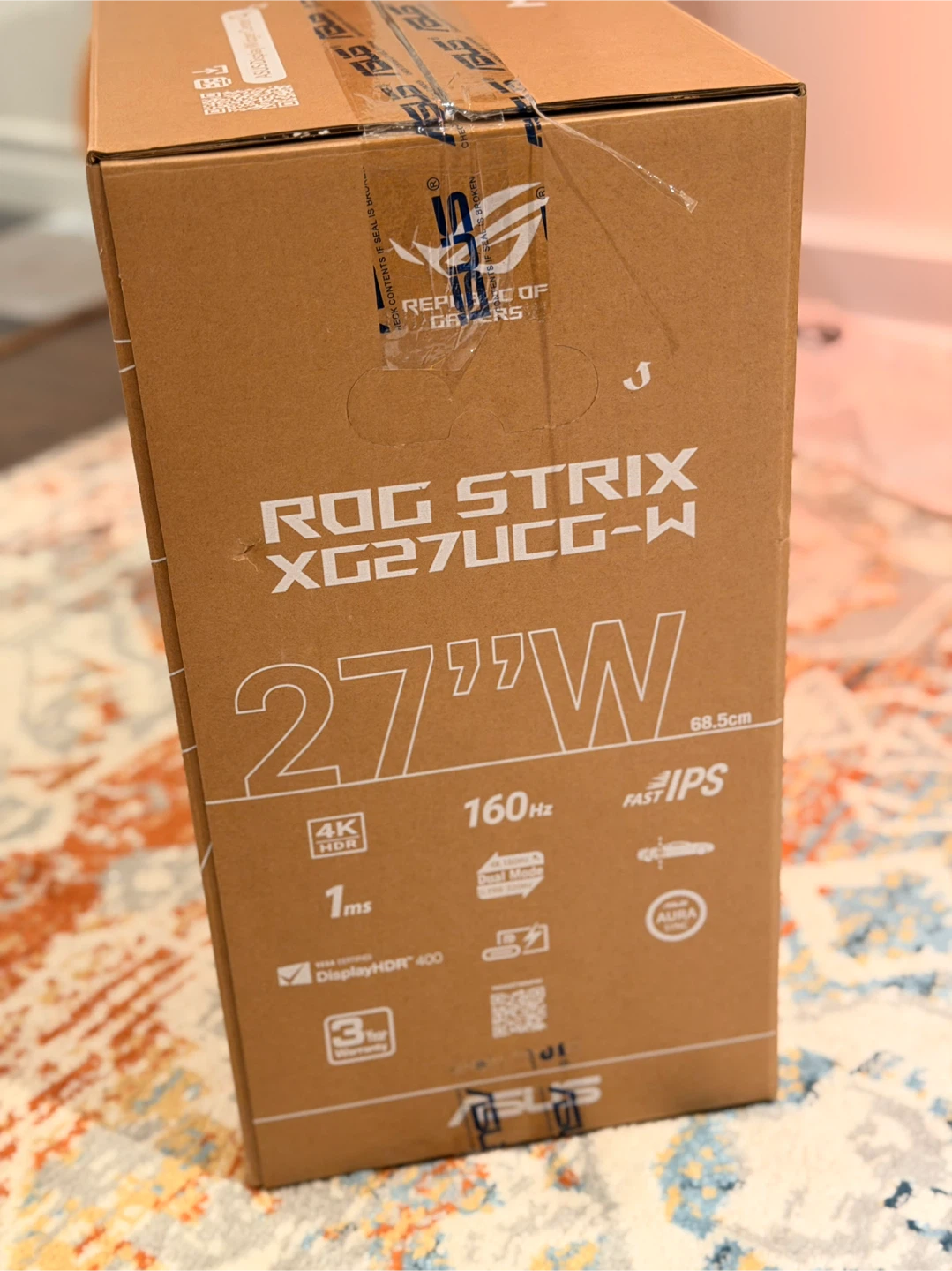 4K 120Hz 27" Gaming Monitor ASUS ROG Strix XG27UCG-W + Speakers - photo 3