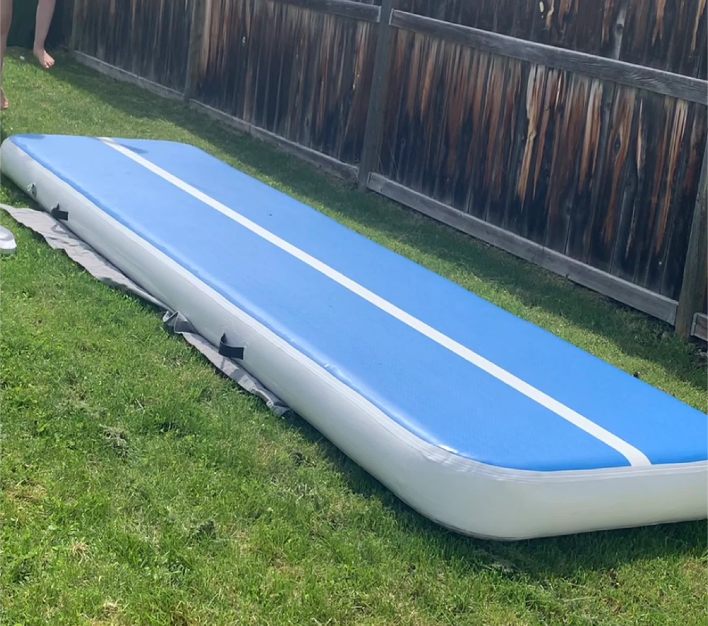 Blue Inflatable Air Track Mat