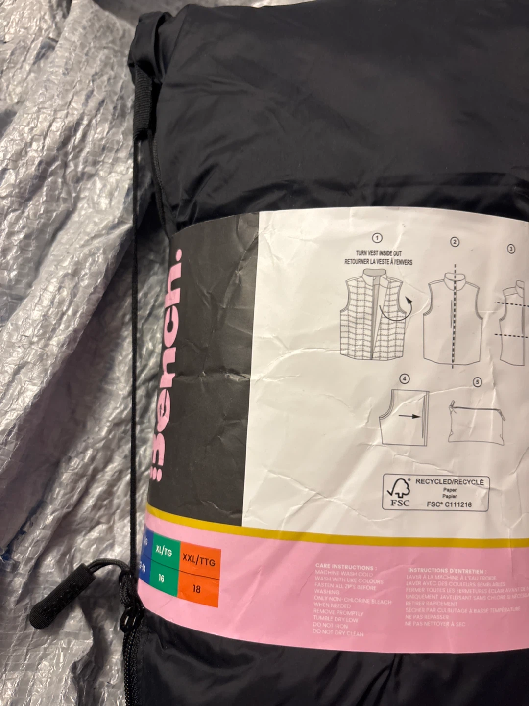 Ladies Bench Packable Vest XXL/TTG Black - photo 2
