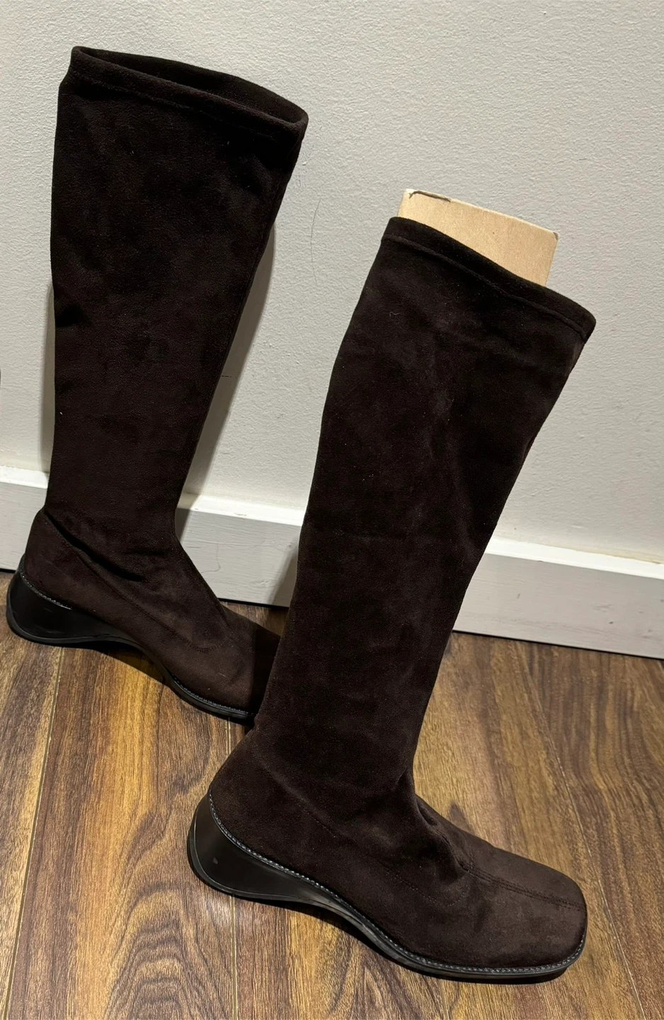 Brown Suede Knee-High Boots - photo 3
