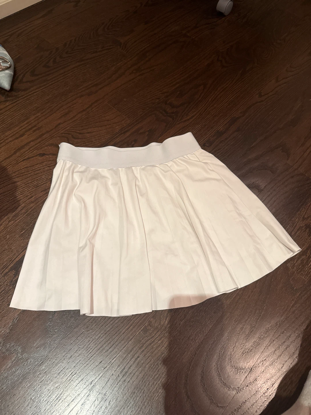 White Pleated Tennis Skirt with Shorts