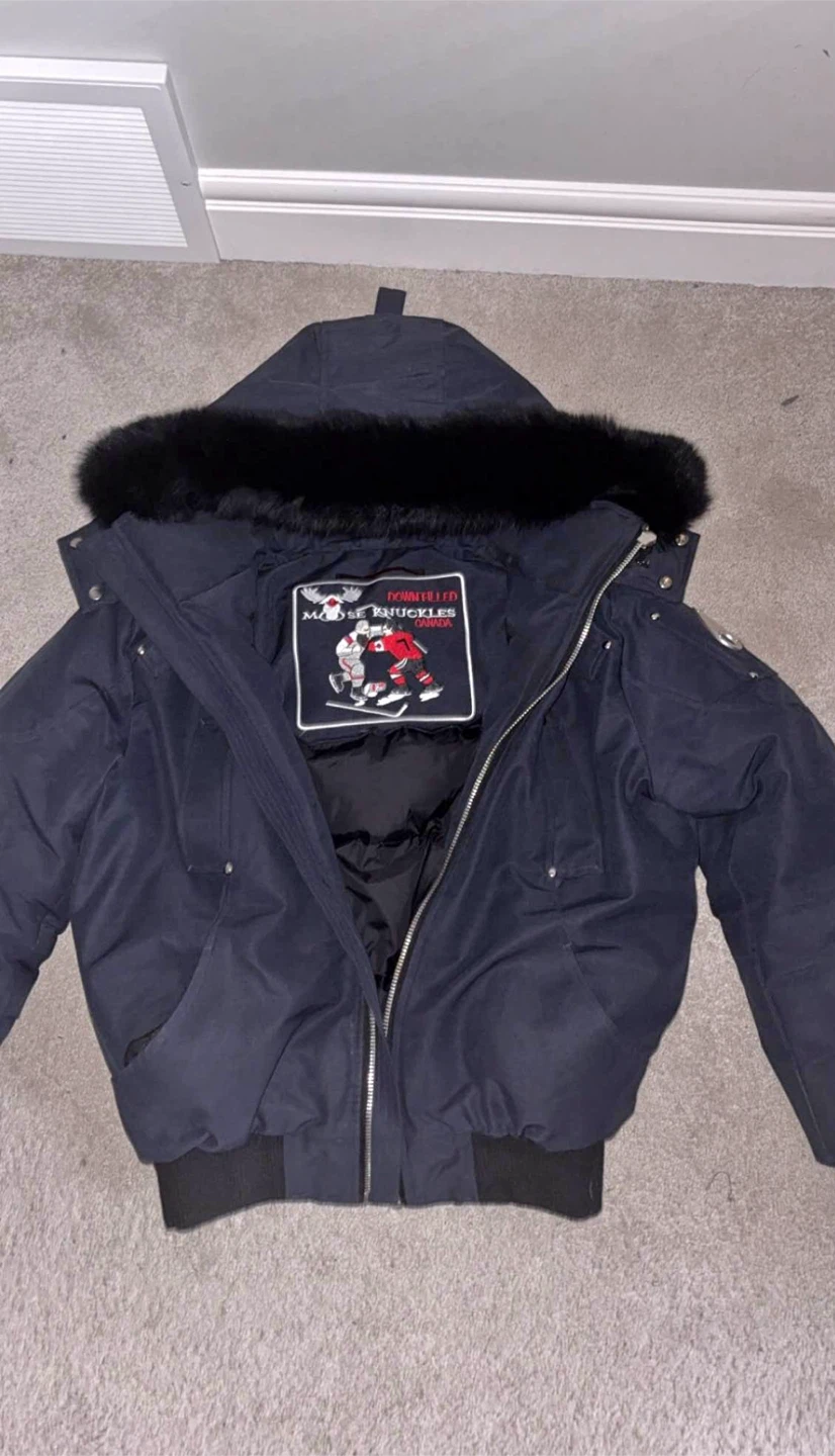 Moose Knuckles Downfilled Bomber Jacket open to trades