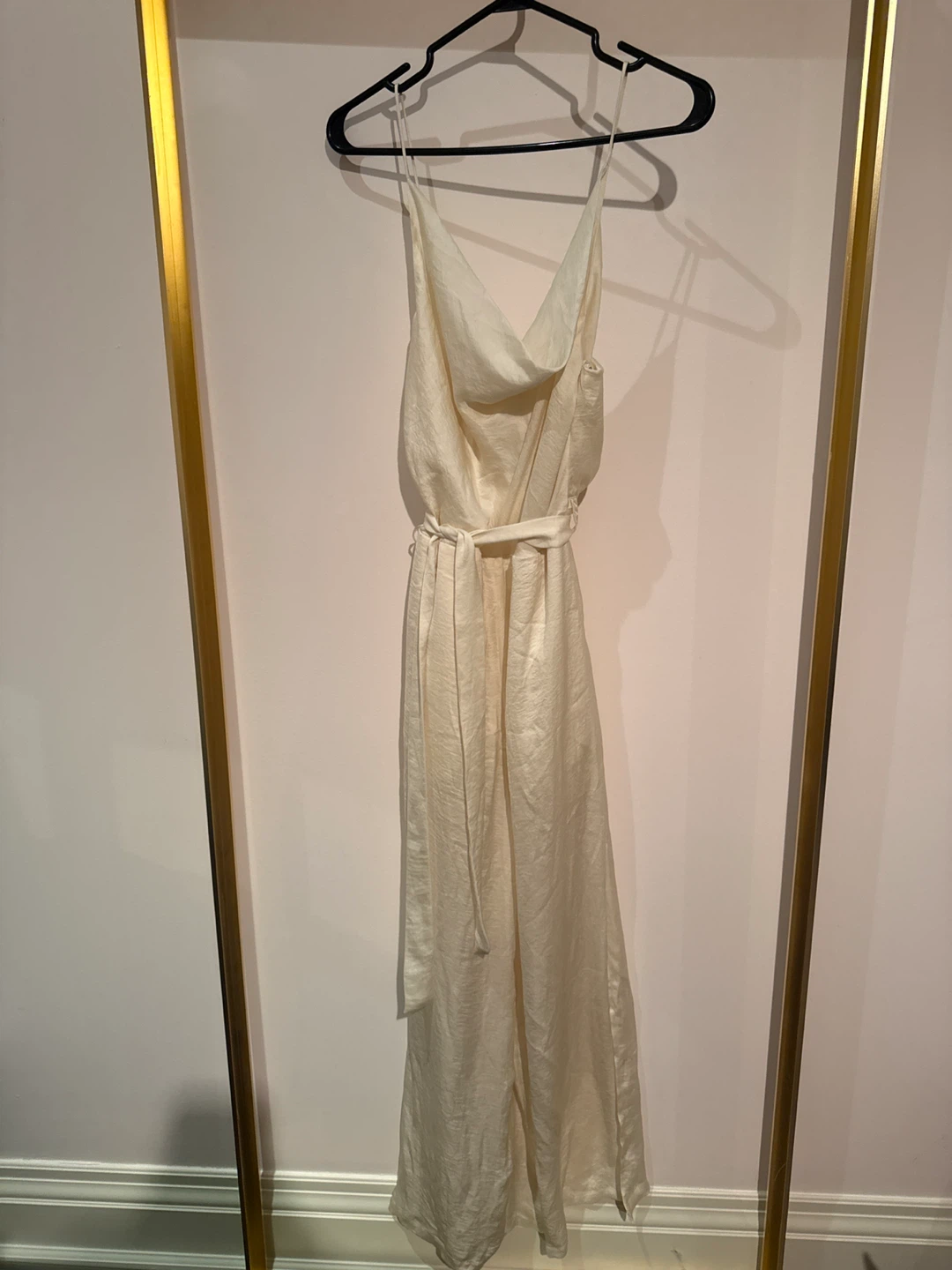 Petal & Roz Cream Wide Leg Jumpsuit Size M - photo 2