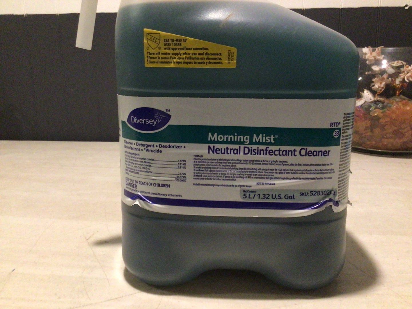 Disinfectant Concentrate: Morning Mist, 5..liters.