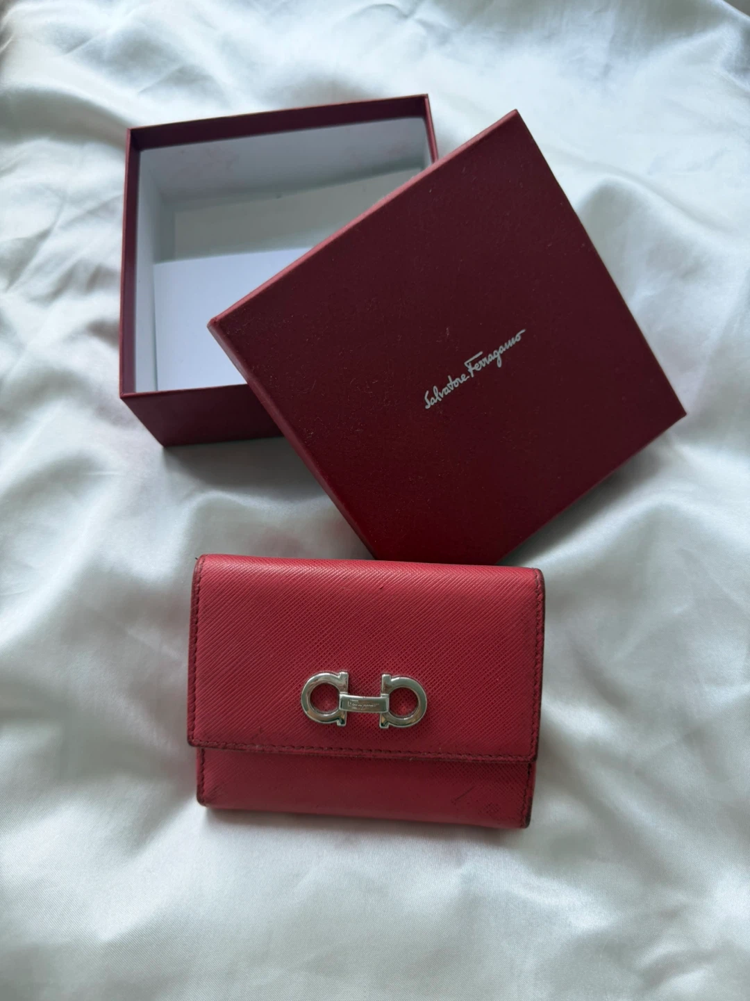 Salvatore Ferragamo Red Gancini Wallet