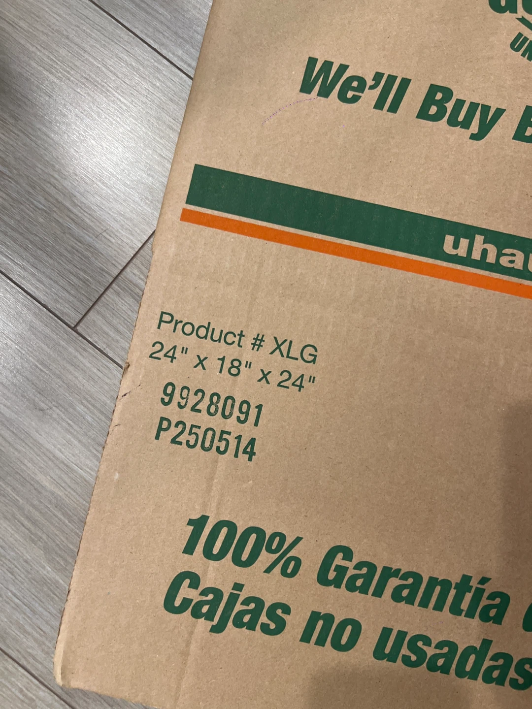U-Haul Extra-Large Moving Box 24" x 18" x 24" - photo 2