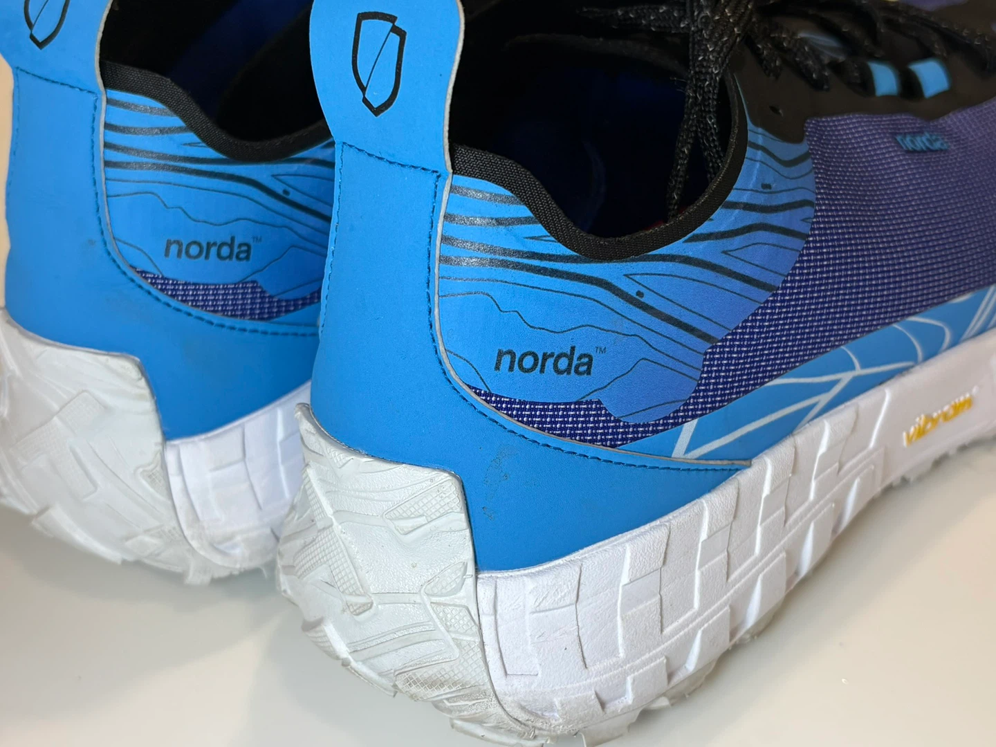 Norda 001 RZ Trail Running Shoes Blue Black Vibram Sole - photo 4