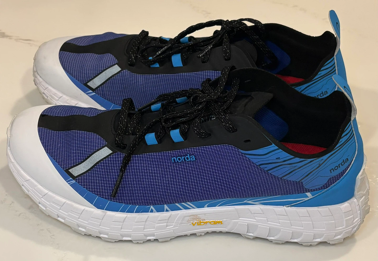 Norda 001 RZ Trail Running Shoes Blue Black Vibram Sole - photo 3