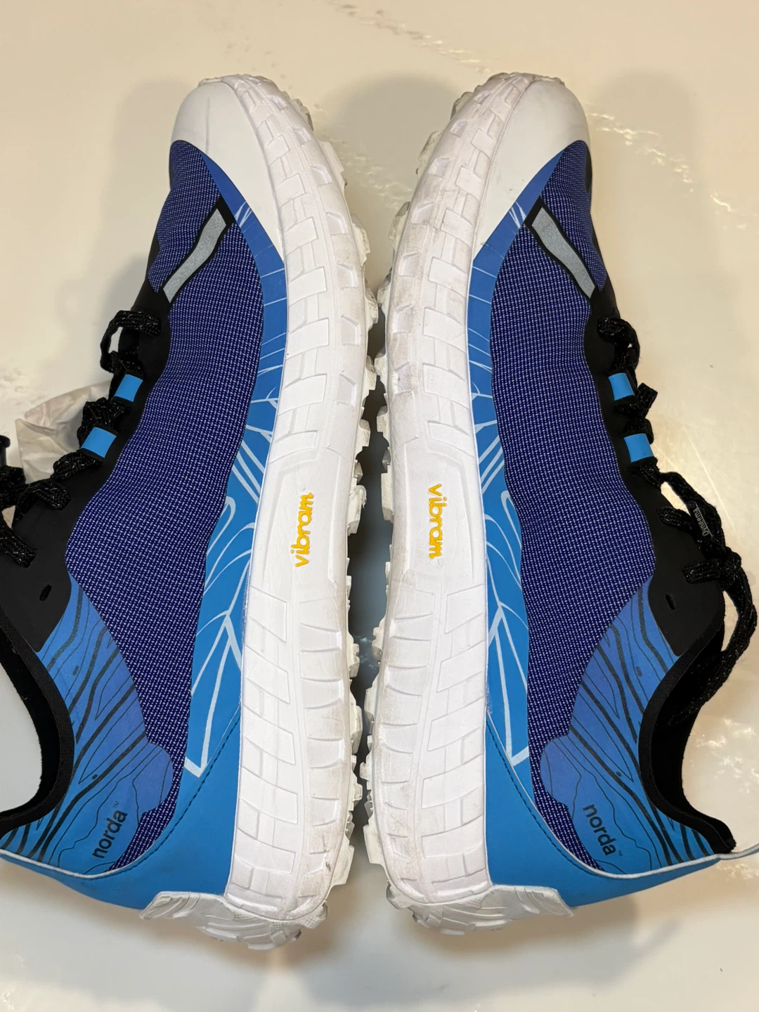 Norda 001 RZ Trail Running Shoes Blue Black Vibram Sole - photo 5