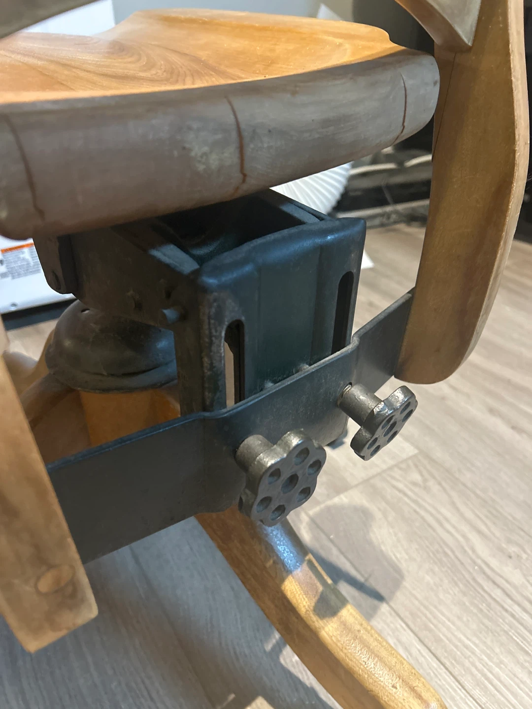 Wooden Swivel Office Chair - photo 3