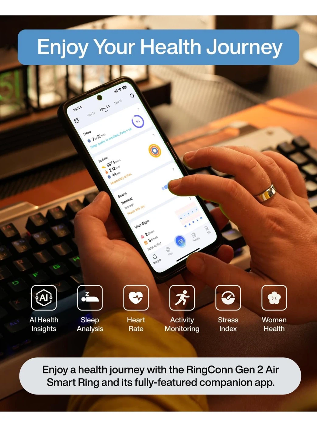 RingConn Gen 2 Air Smart Ring - photo 3