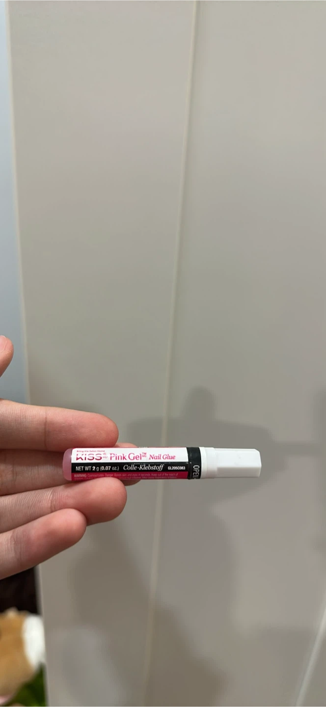 Pink & White Flame Press Ons - photo 3