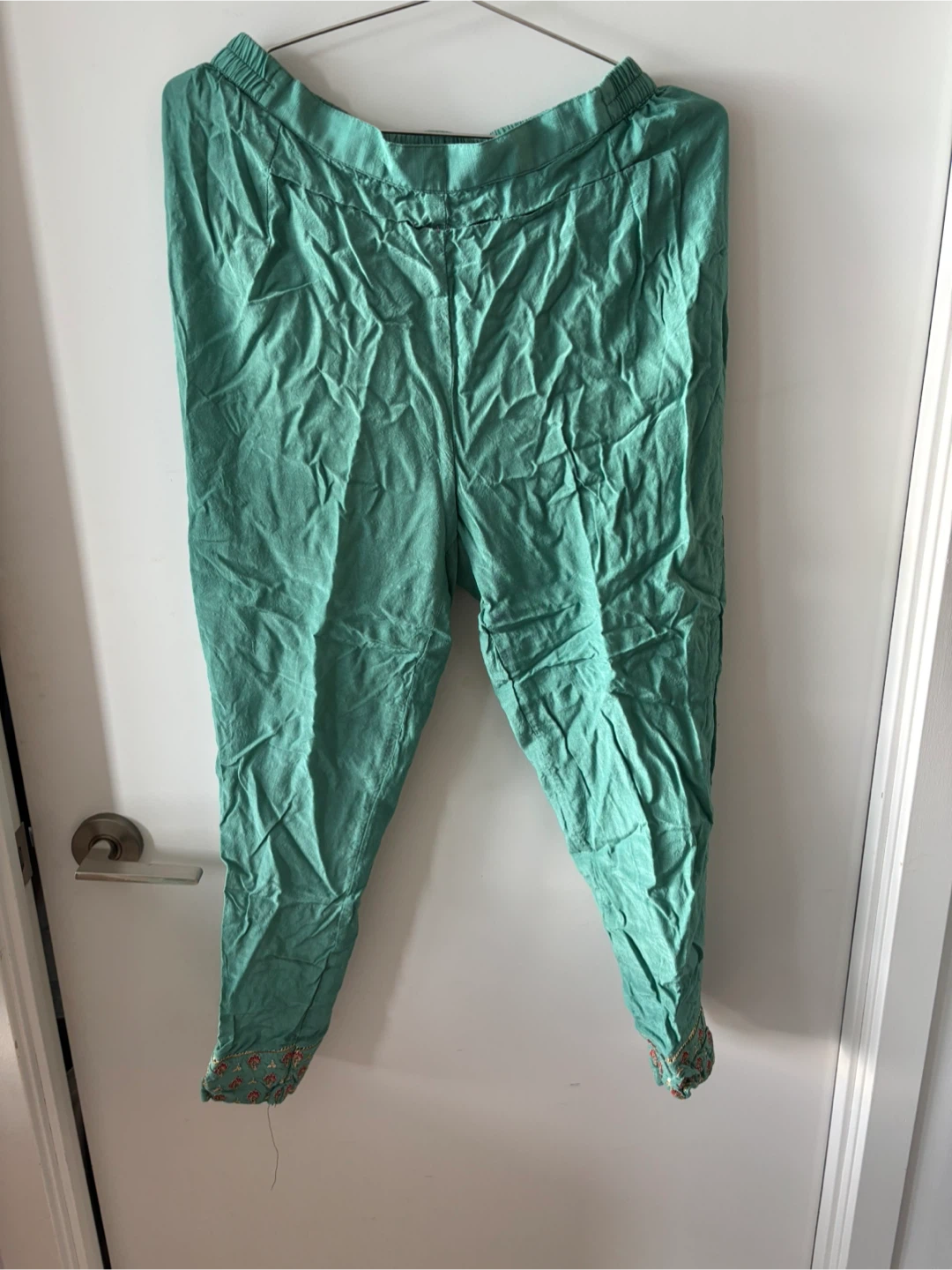Women's Teal Kurti Pants and Dupatta Set - photo 3