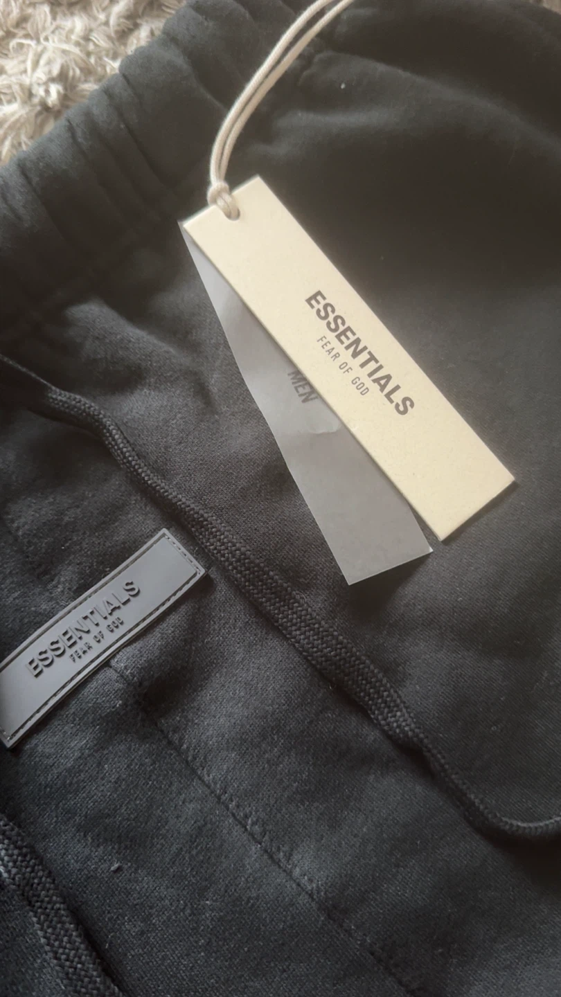 Essentials Black Sweatshorts - photo 2