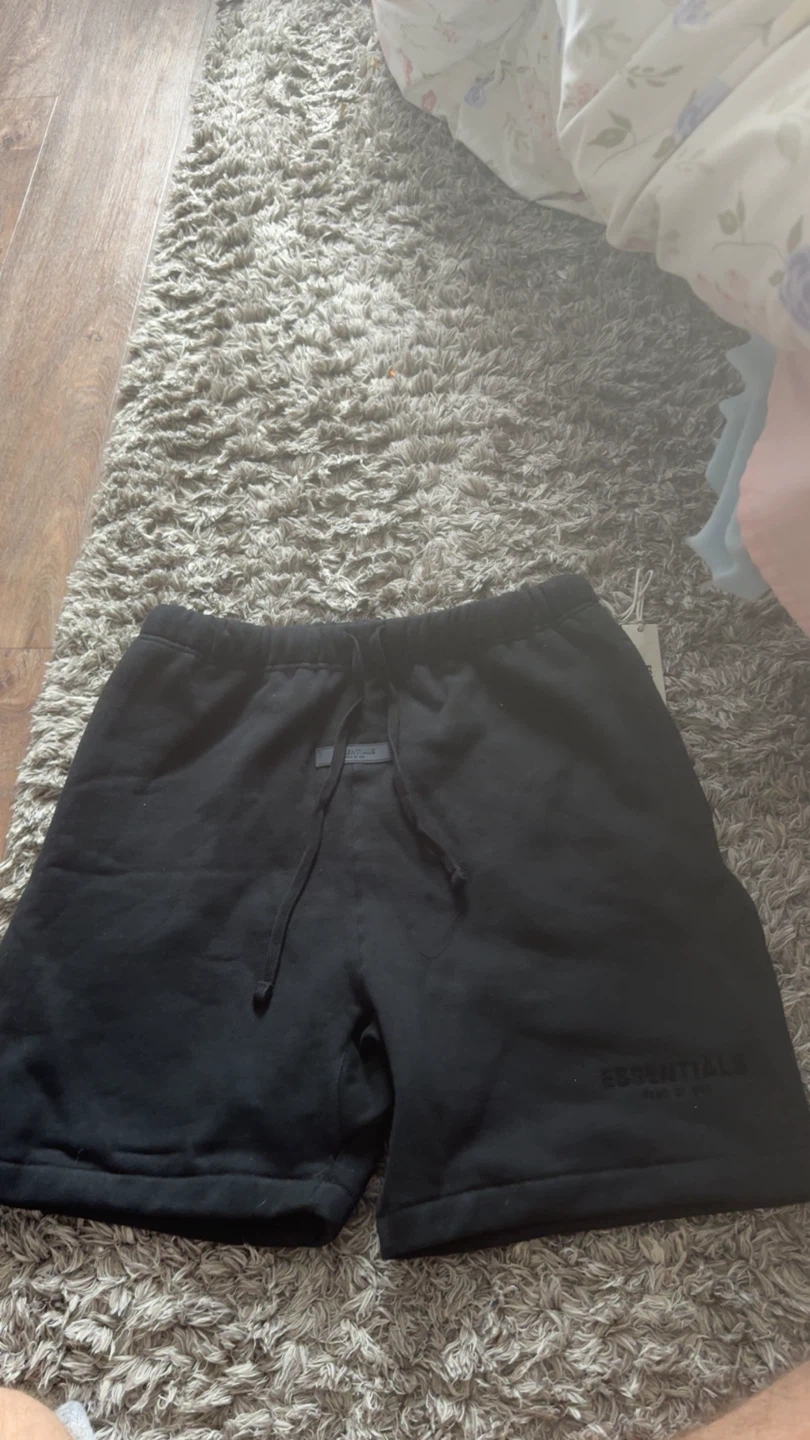Essentials Black Sweatshorts