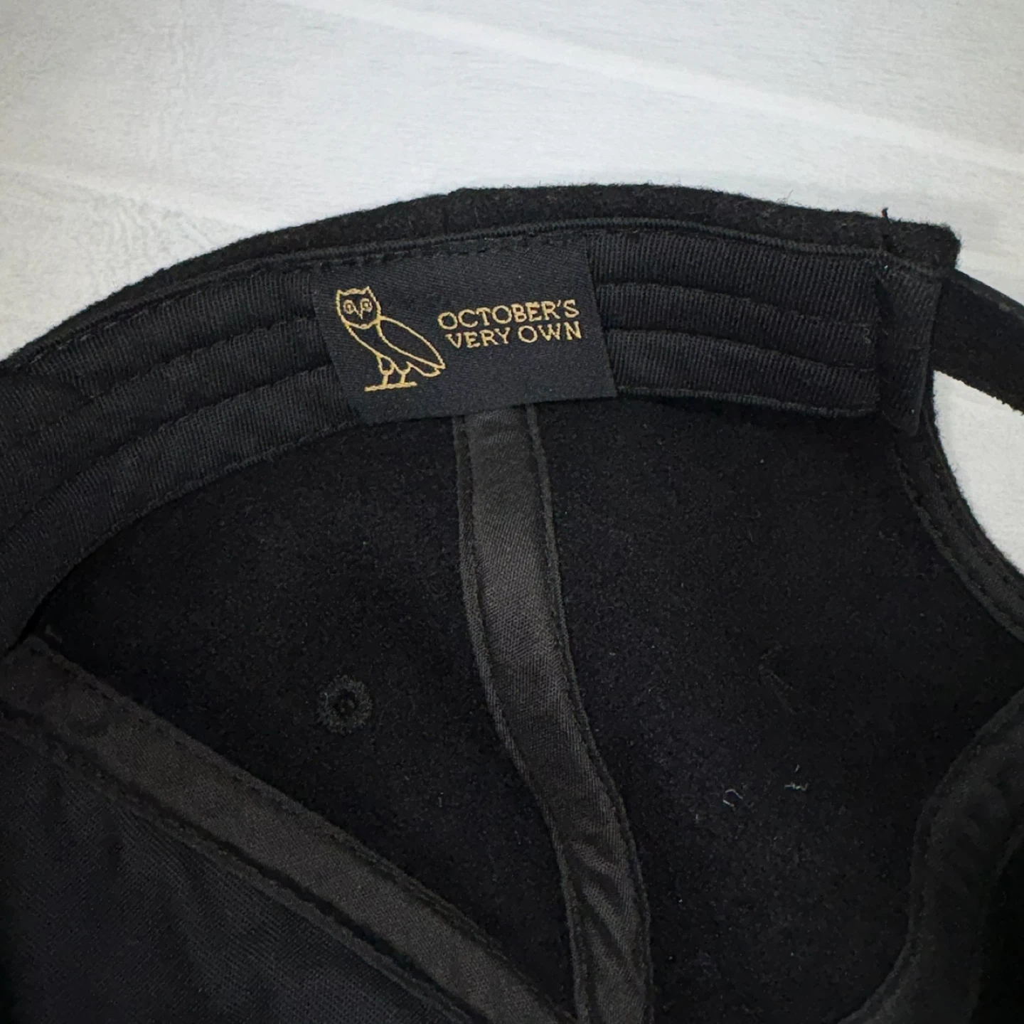 Drake OVO October's Very Own Brand Wool Adjustable Black Cap - photo 5
