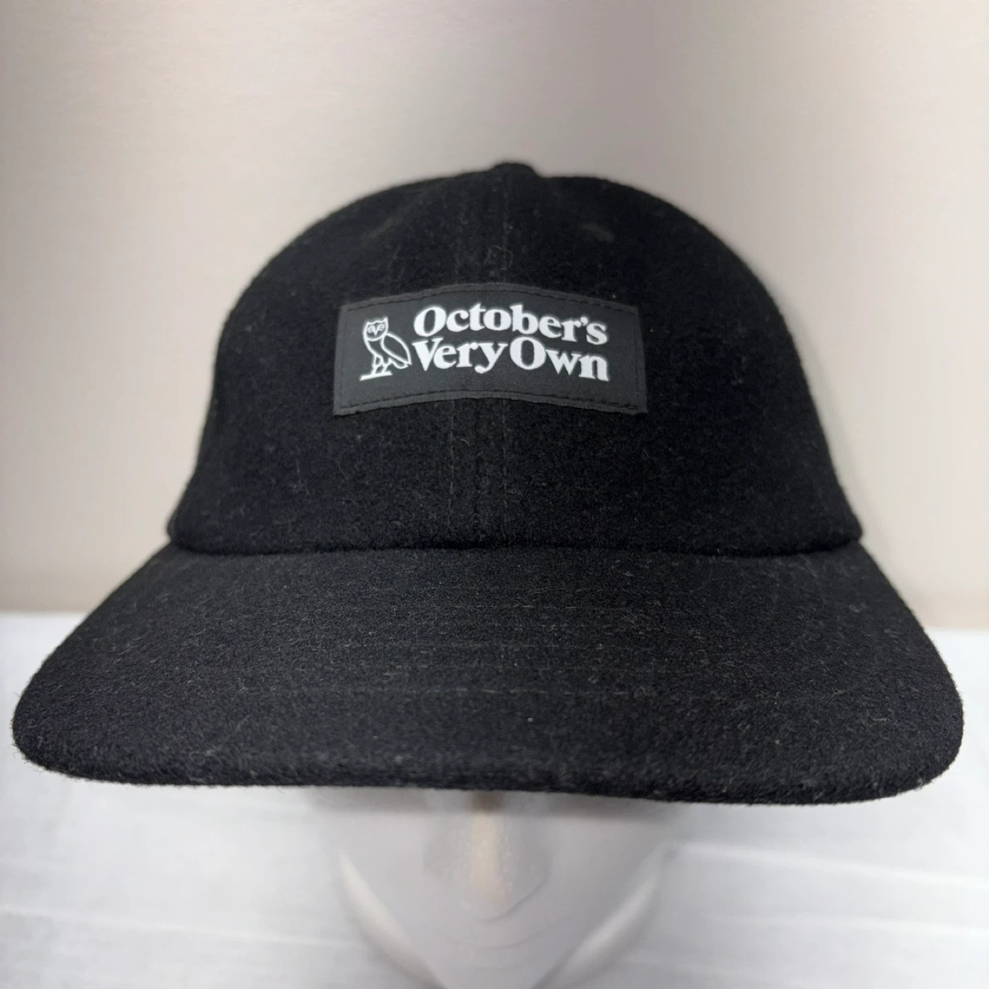 Drake OVO October's Very Own Brand Wool Adjustable Black Cap