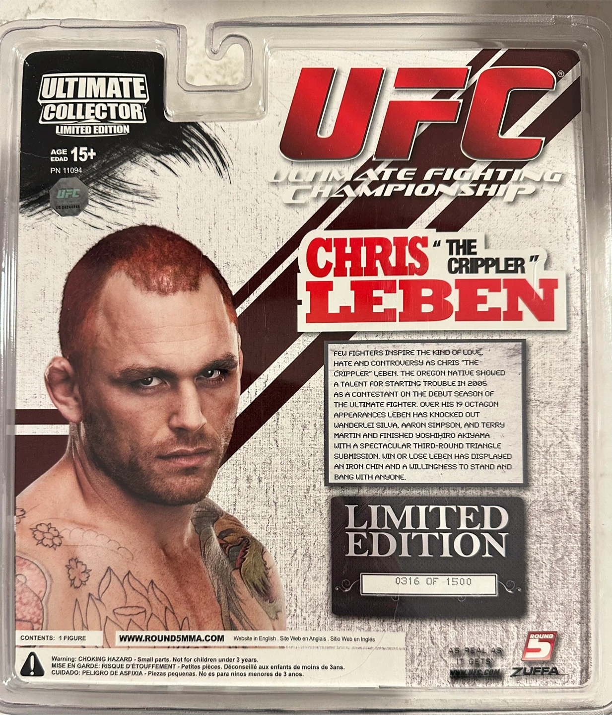 UFC Ultimate Collector Chris Leben Limited Edition Figure - photo 2
