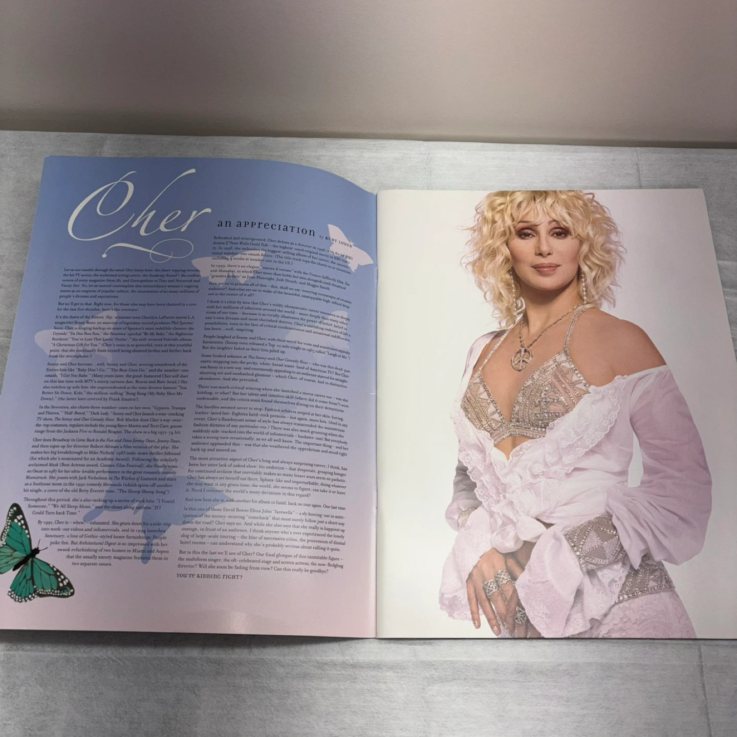 Cher Living Proof Farewell Tour 2002 Souvenir Program - photo 4