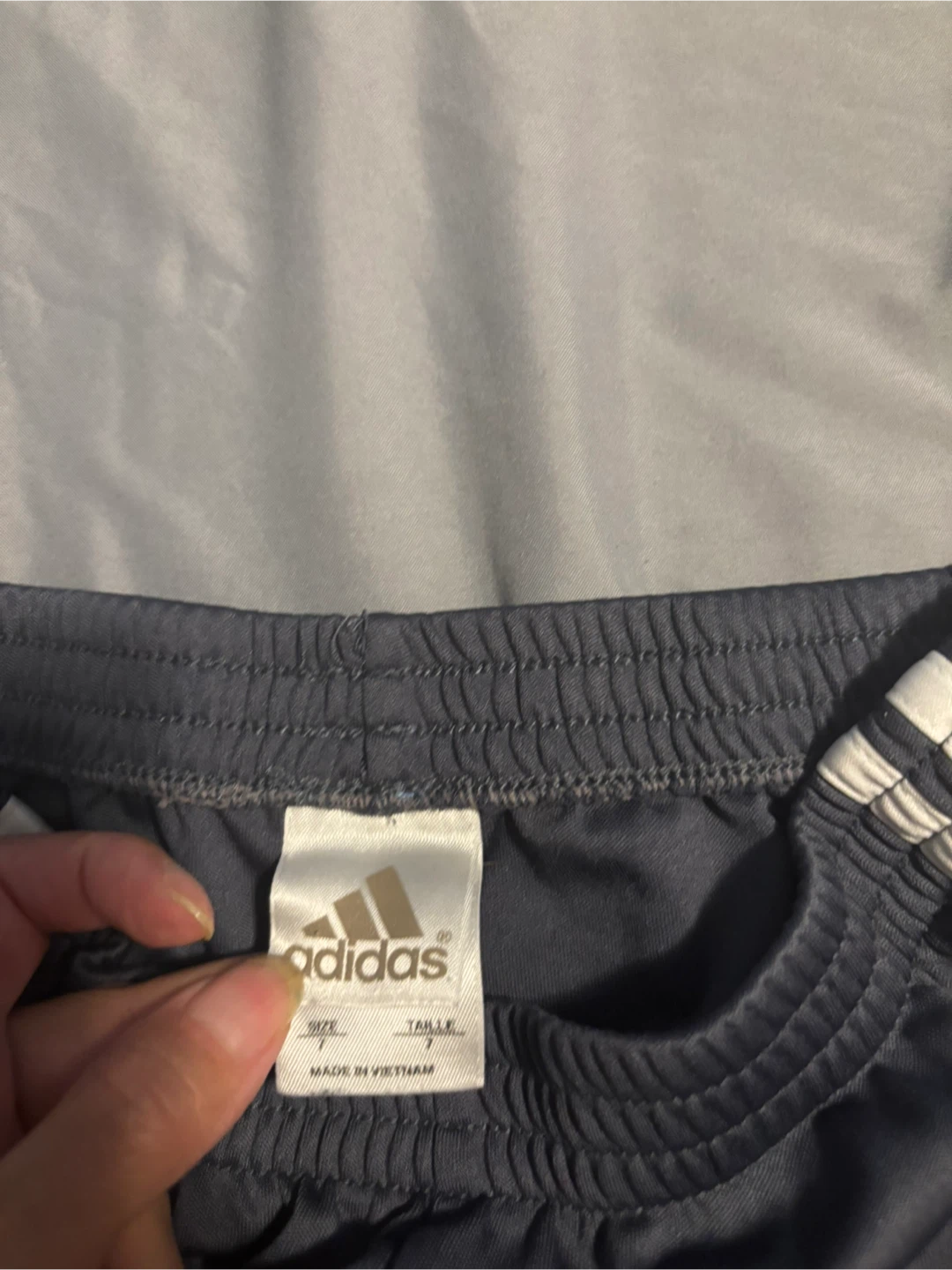 Adidas Grey Soccer Shorts boys size 7 - photo 2
