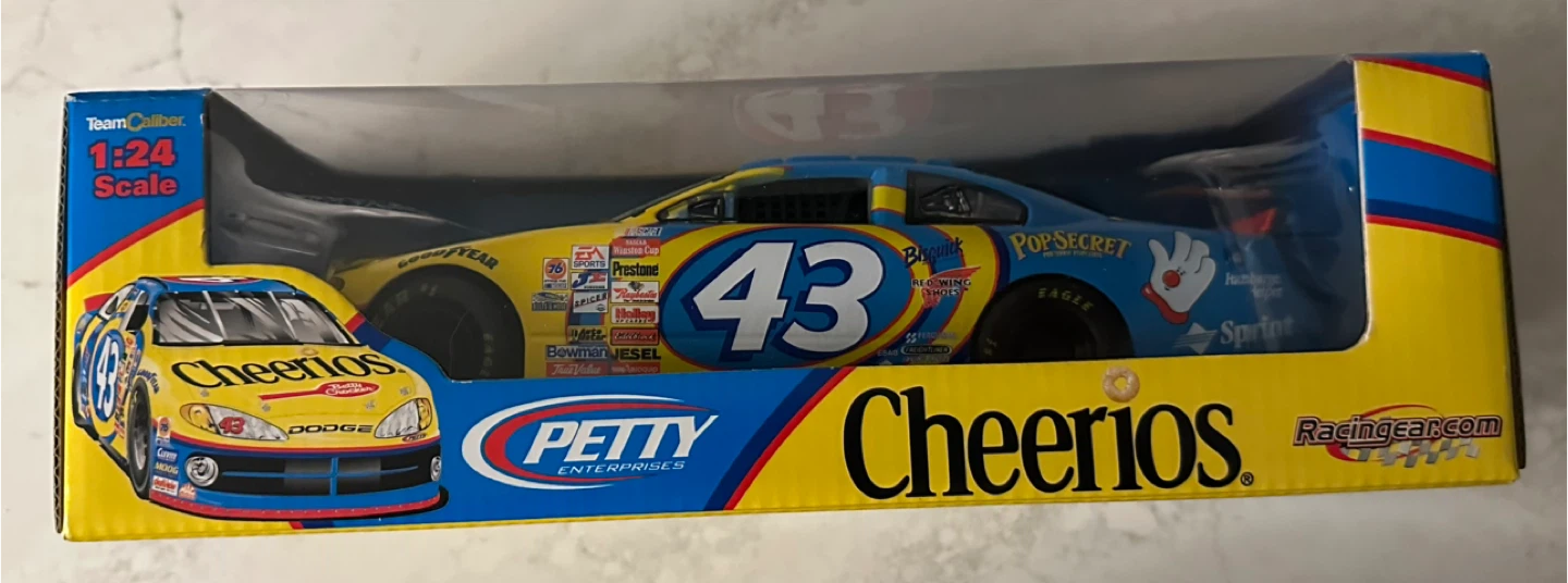 John Andretti 2002 #43 Cheerios Die-Cast Car Replica 1:24 Scale