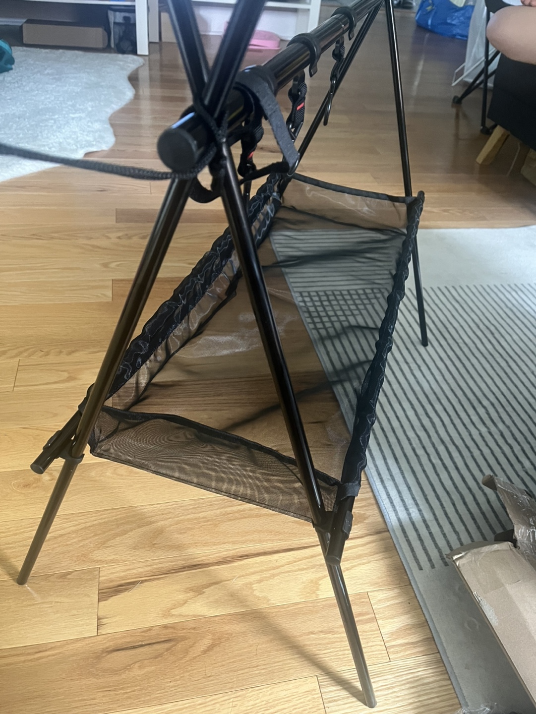 Black Portable Camping Shelf/Rack - photo 5