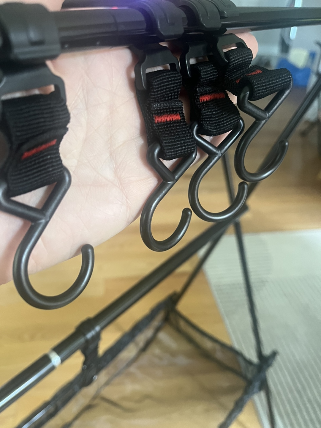 Black Portable Camping Shelf/Rack - photo 3
