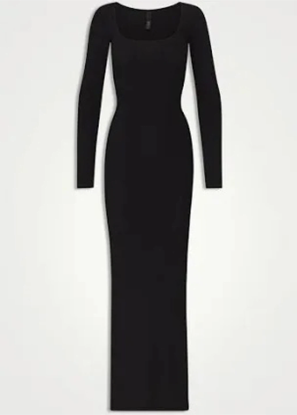 SKIMS Black Ribbed Long Sleeve Maxi Dress - Size S/P - photo 3