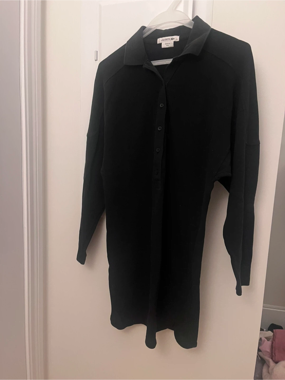 Lacoste Black Polo Dress