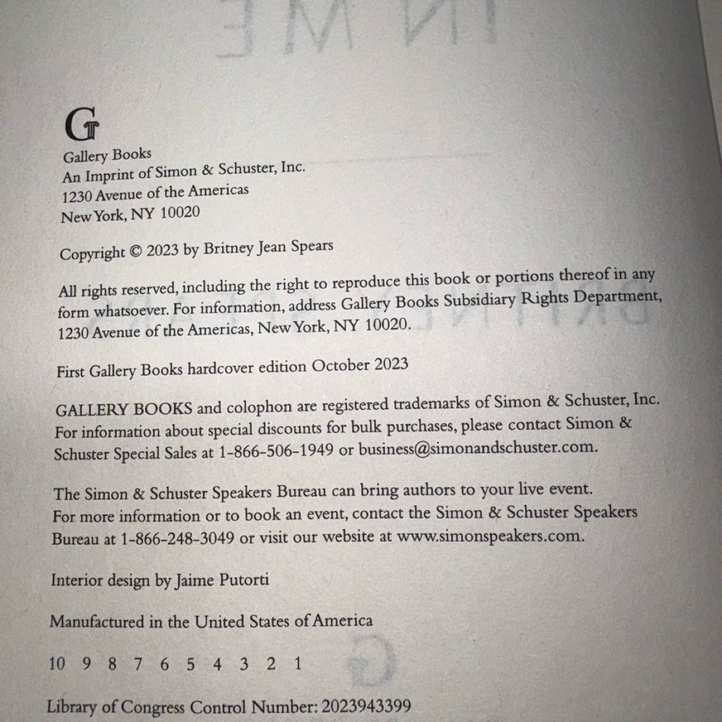 Britney Spears The Woman In Me Biography 2023 First Edition - photo 3