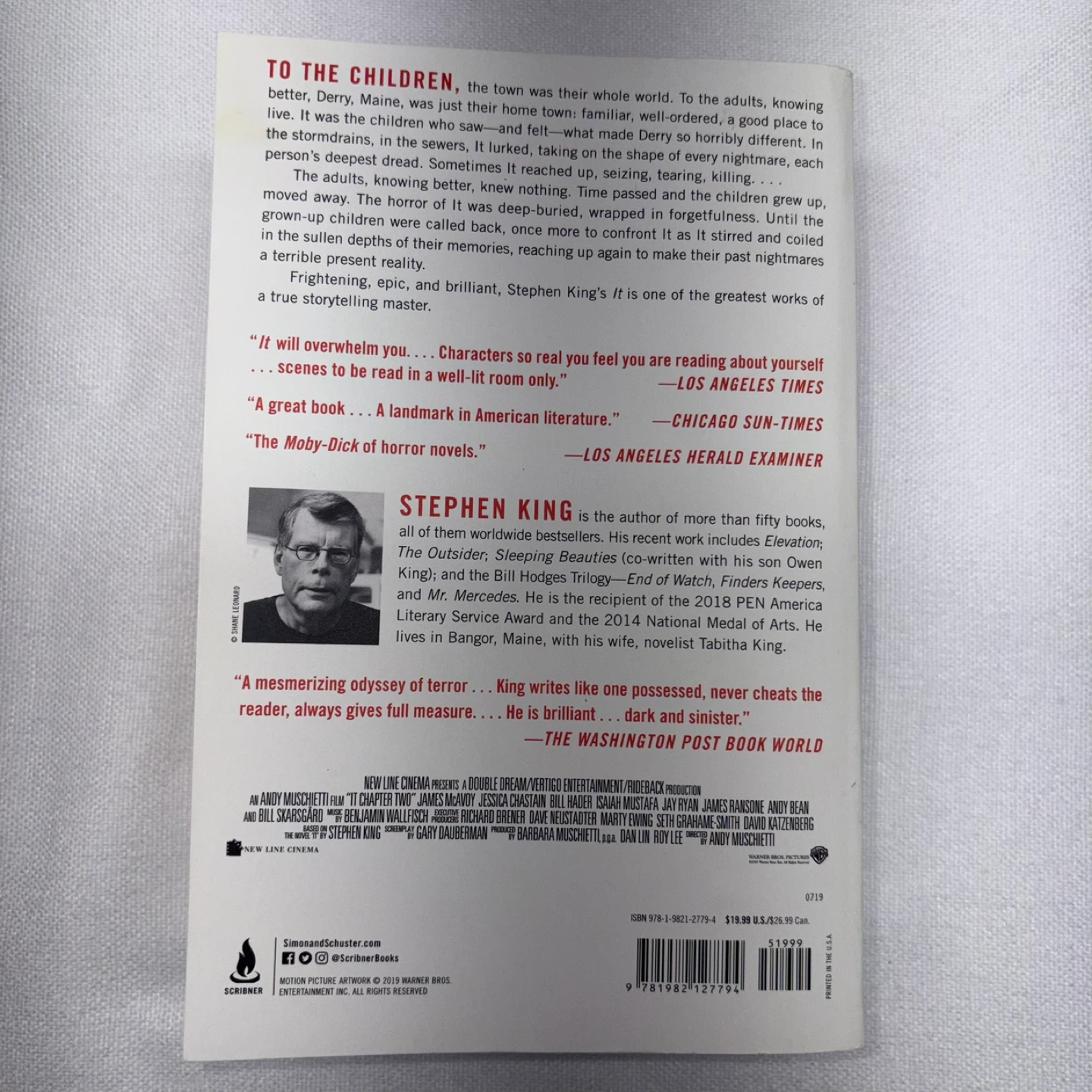 Stephen King IT Novel 2019 1st Edition Paperback - photo 2