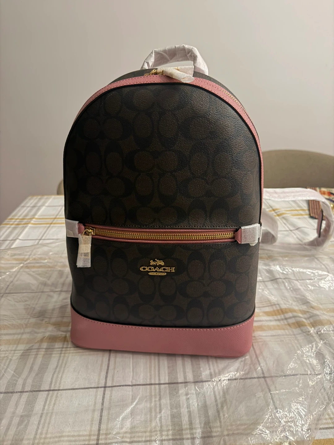 Coach Signature Kenley Backpack True Pink