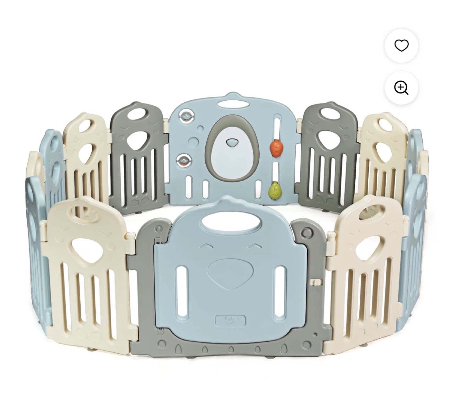 14 Panel Baby Playpen Folding Kids' Safety Center - photo 4