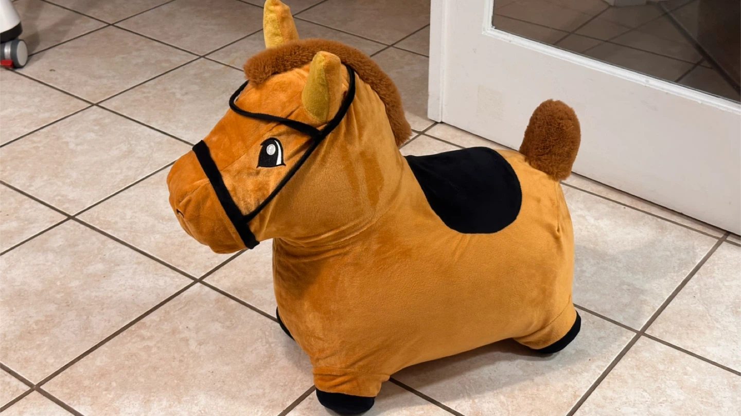 Plush Bouncing Horse Toy
